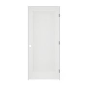 Codel Doors 32" x 80" x 1-3/8" Primed 1-Panel Interior Flat Panel Door with Ovolo Bead 4-9/16" LH Prehung Door 2868pri8020LH10B4916